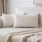 MIULEE Kordsamt Kissenbezug Kissenbezüge Dekorative Kissenhülle Moderne Sofakissen Kissen Dekokissen Couchkissen Zierkissen Weicher für Sofa Wohnzimmer Schlafzimmer 2er Set 30x50 cm Weiß