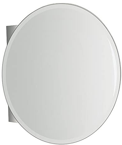 Armoires de Toilette Miroir Rond Rond en Acier Inoxydable avec étagère Miroir de Salle de Bain Armoire à Pharmacie Armoire à Pharmacie Ovale en Acier Inoxydable avec Porte Miroir Suspendue