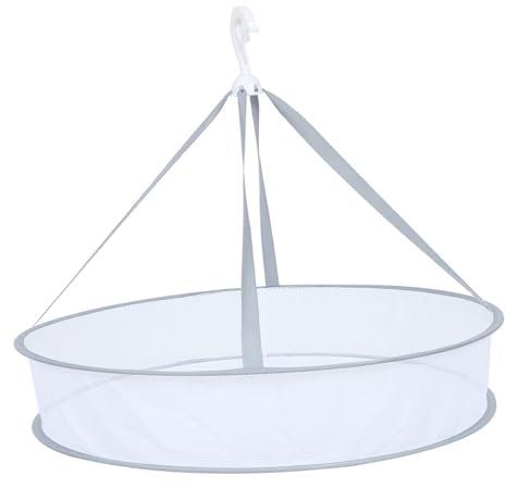 PRETYZOOM Faltbarer Pullovertrockner Hängekorb Aus Mesh 61cm Weiß Wäschekorb Zum Trocknen Platzsparend Leicht Für Haushalt Und Reisen