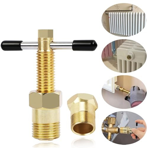 BELEY 15mm & 22mm Olive Tube Pulling Outil, Outil de retrait de raccord tuyau solide en laiton pour toutes sortes travaux de plomberie tels que l’extraction du noyau de radiateur domestique domestique