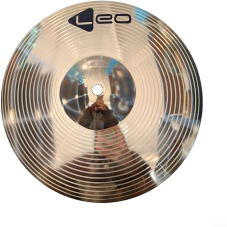 LVYXON Piatto per batteria, durevole in ottone, per strumenti musicali, a percussione, splash crash, hi-hat, jazz, 25,4 cm