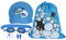 Occhialini da Nuoto Per Bambini, Kit di Occhialini da Piscina Antiappannamento Simpatico Cartone Animato Per Ragazzo E Ragazza, Include Tappi Per Le Orecchie, Clip Per Naso, Cappello da Nuoto(Blu)