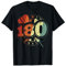 Retro Dartboard Dartscheibe 180 für Dartspieler Dart Herren T-Shirt