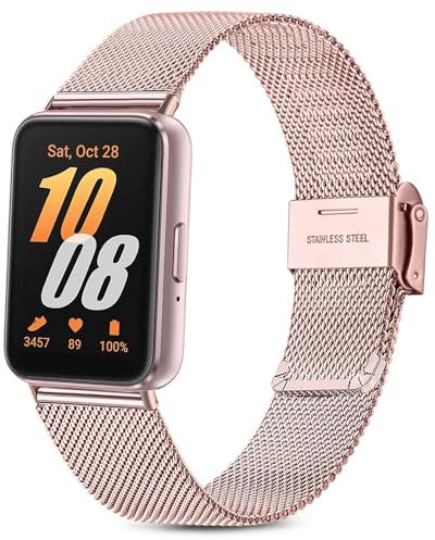 Issinlky cinturino in metallo per Samsung Galaxy Fit 3, cinturino in acciaio inox per Samsung Galaxy Fit 3 SM-R390 Herren Damen