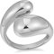 LILIE&WHITE Ring Damenring in Silberfarben, Modernes Offenes Design, Einstellbarer Ring für Alltag und Besondere Anlässe, Eleganter Modeschmuck