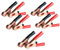 10 Pcs Black Red Insulated Heavy Duty Metal Spring Clip Alligator Clip for Loading Truck Car Battery Electric Test