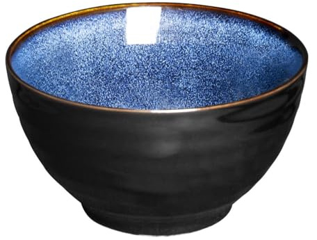 Olympia Luna Midnight Blue Footed Bowl 150mm Stoneware, Pack of 6, 150x84mm | Commercial-grade catering bowl built for professional hospitality environments, providing heavy-duty durability.