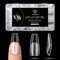 Modelones Medium Coffin Nail Tips -510Pcs Medium Nail Tips for Gel Extensions Half Matte Full Cover Clear Acrylic Gel Kit False Press on Nails Manicure Salon DIY at Home 15 Sizes