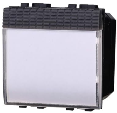 1 MODULO PULSANTE PORTANOME, NERO, COMPATIBILE CON BTICINO LIVING, PULSANTE A 2 MODULI, CAMPANELLO, INGRESSO, MODULI E FRUTTI 100% COMPATIBILI, MATERIALI DI ALTA QUALITA'