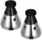 Mobestech 2 Pièces Perles Supérieures pour Autocuiseur Mesure à L'autocuiseur Valve De Marmite à Pression Pièces De Marmite à Pression Miroir Autocuiseur Hawkins Cocotte Minute Silver Abdos