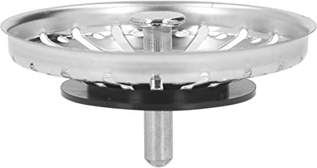 Panier de filtre d'évier de cuisine en acier inoxydable épais et robuste, bouchon de filtre de vidange pour drain d'évier de cuisine standard 84 mm
