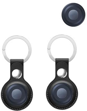 toergy 2pack Schutzhülle für Motorola Moto Tag Smart Anti-Loss Tracker Silikon Schlüsselanhänger - Haltbare und stilvolle Abdeckung, wasserdicht, Anti-Fall, schwarz