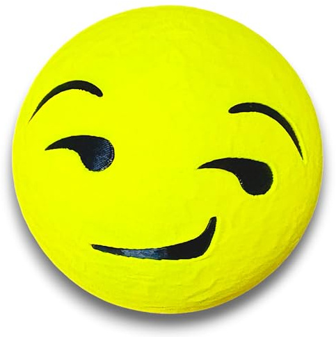 Abdeckkappe für Anhängerkupplung Emoji Smiley Abdeckung Kappe lustig, cool aus Kunststoff - Schutzkappe für AHK Universal im 3D-Druck hergestellt - Für Anhängerkupplungen mit 50 mm Kugelkopf (gelb)