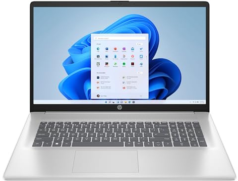 HP 17-cn3501sa 17.3 Full HD Laptop (Intel Core i3-N305 CPU | 8GB DDR4 RAM | 512GB M.2 NVMe SSD | Windows 11 Home | Webcam | Wi-Fi 6) - Silver