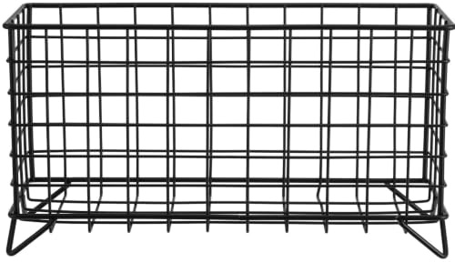 Heufutterspender mit Hängeaufbau für Kaninchen und Meerschweinchen | Eisenrahmen, Schwarz, Glatte Oberfläche ohne Grate, Große Kapazität, für Käfig und Stall
