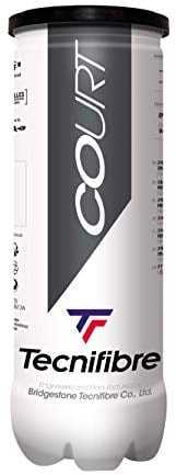 Tecnifibre Court 3er Tennisball, gelb, nosize