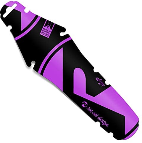 Riesel Design - rit:ze - Mudguard für den Sattel/Rennrad Schutzblech hinten - einfach installierbares Fahrrad Schutzblech/Hinterrad Steckschutzblech für Jede Radgröße (Purple)