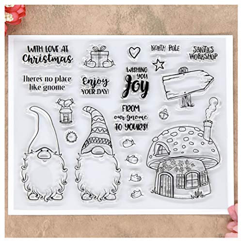 Kwan Crafts Stempel Merry Christmas, für Grußkarten und Bastelarbeiten