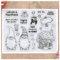 Kwan Crafts Stempel Merry Christmas, für Grußkarten und Bastelarbeiten