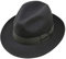 Borges & Scott Swift - Fedora - Leichtgewichtig - 100% Wollfilz – Für die Reise knautschbar - Wasserabweisend - Snap Brim - 56cm Dunkelgrau