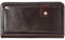 Herren Clutch aus Echtleder, großer Reißverschluss, Vintage-Retro-Checkbook-Handtasche, Kaffeebraun