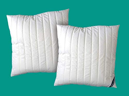 Garanta Kochfeste Kopfkissen Set 2 Hotelkissen 40x40 Füllung 100% Polyester 95°C waschbar