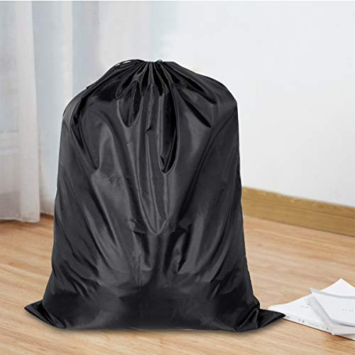 94 x 120 cm Bolsa de Almacenamiento, Cordón Bolsa Extra Grande, Bolsa de Mudanza Negra Impermeable, Tela Oxford Bolsa Organizadora para Edredón, Almohadas, Debajo la Cama, Ropa, Zapatos, Juguetes