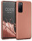 kwmobile Case kompatibel mit Samsung Galaxy S20 FE Hülle - Schutzhülle aus Silikon metallisch schimmernd - Handyhülle Metallic Bronze