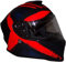 Motorradintegralhelm schwarz/orange/blau V151-OR-L