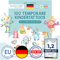 Papierdrachen 100 besonders hautfreundliche Kindertattoos - Tattoos Roboter und Monster - für Kinder - für Jungen und Mädchen - geprüft & made in Germany - Set 30