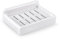 HONZUEN Jabonera Baño de Plastico para Ducha Cocina Fregadero Pared,Jabonera Autoadhesiva con Drenaje Bañera Lavaplatos Encimera,Colgar Pastilla Jabón Solido Porosa Autodrenante Rectangular(Blanca)