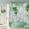 KAYAMU Duschvorhang 240x200 Karpfen, Wasserdicht Anti Schimmel Duschvorhänge 3D Bambus, Shower Curtains Waschbar mit 12 Ringe, Duschrollo für Badewanne, Dusche Badezimmer
