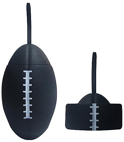 MixeRi Silikon-Faltbecher, Rugby-Lover-Design, Faltbarer Reisebecher, 750 ml Großes Fassungsvermögen, Geeignet für Wandern, Camping, Radfahren, Fitness usw (schwarz)