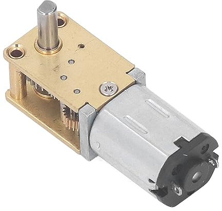Mini Moteur à Engrenages 3V, Moteur à Engrenage à Vis sans Fin Micro, Faible Bruit, Fort Rendement, 1 Arbre avec Revêtement de Peinture Haute densité pour Robot (30RPM)