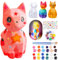 ONLYFUN Bastelsets für Kinder – DIY Katze Malset Bastelset zum Malen und als Nachtlicht, Geschenke für Mädchen, ideales Spielzeug und Mitgebsel für Kinder ab 3 4 5 6 7 8 9 10 11 12 Jahren