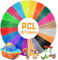 PCL 3D Stift Filament - 20 Farben, 1,75 mm, 100 m Gesamt - 3D-Druckstift Zubehör Mit Hellen Farben - Niedrige Temperatur, Sicher Zum Nachfüllen