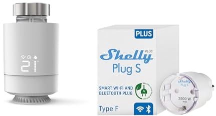 Hama Smartes Heizkörperthermostat & Shelly Plus Plug S - Intelligente Steckdose Funktioniert mit Alexa & Google Home