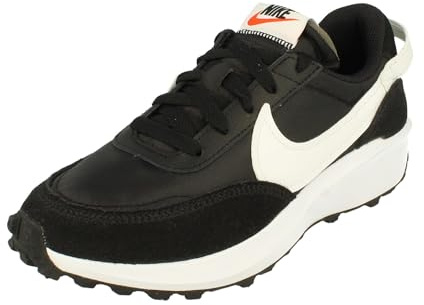 Nike Waffle Debut DH9523 Damen-Sneaker (UK 5,5, EU 39, Schwarz/Weiß/Orange Transparent 002), Schwarz/Weiß/Orange (Clear 002), 39 EU