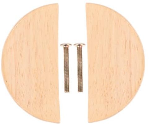 ULTECHNOVO Wooden Handle Cabinet Door Drawer Pulls for Kitchen Dresser Pulls Wardrobe Door Handle