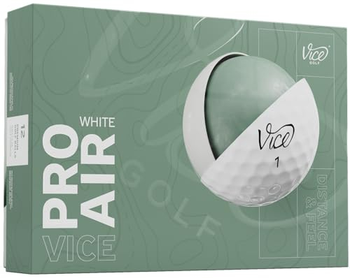 Vice Pro Air Golfbälle (Modell 2025) (Weiß)