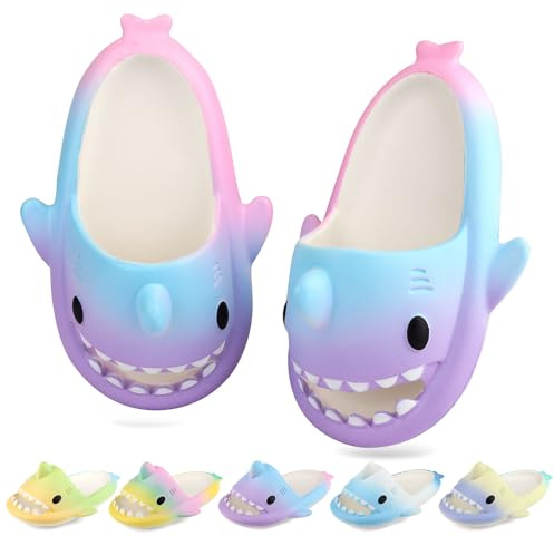WUYISTAR Chaussons requins pour enfants Chaussons d'été pour garçons et filles Sandales de plage et de douche antidérapantes Chaussures de piscine à tongs