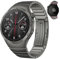 Cinturino in metallo No Gap adatto for Huawei Watch GT4 46mm Smart Watch Cinturino sostituibile originale adatto for Huawei Watch GT 4 46mm Cinturino in acciaio(Titanium Grey)