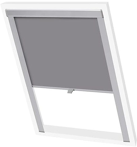 NQJIBUE Decor Verdunkelungsrollo, grau, SK08, Fensterbehandlungen