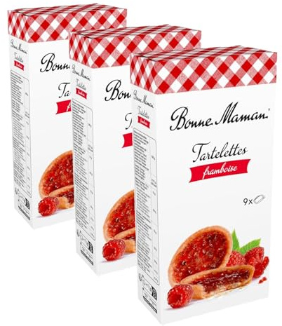 BONNE MAMAN Tartelettes Framboise 135 g,(1 Unité) (Lot de 3)