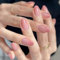 Ombre Pink French False Nails Short Oval, SXVME French Press on Nails Short, Nude Pink Full Cover Fake Nails Almond, Elegant Ombre Pink Nails Press on, Acrylic Stick on Nails for Women Daily Wear