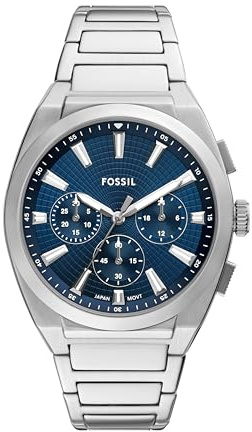 Fossil Men's Watch, Everett Chronograph Stainless Steel Watch for Men