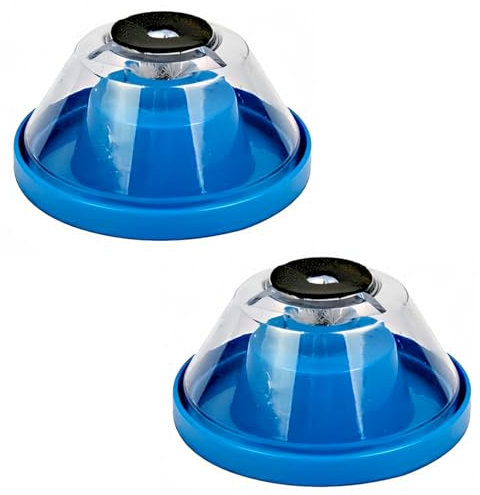 2 Pcs Drill Dust Collectors, Drilling Accessories Set for Drill Bit Less Than 11 mm, Easy to Clean Impact Drilling Dust Cover for Engineering DIY Woodworking Ceramic Tile Plumbing (Blue)