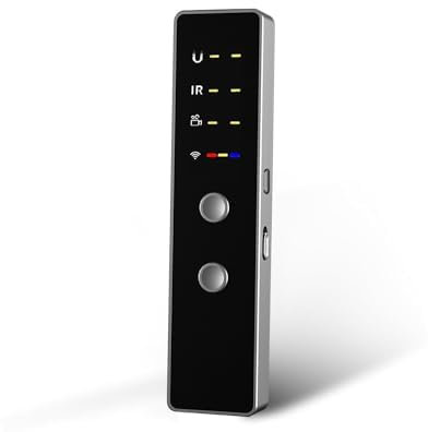 DBJIBF Détecteur Micro Espion, Détecteur De Caméra Espion, Détecteur Anti-Espion Bug, Scanner De Traceur GPS Anti-Espion, DéTecteur D'éCoute GSM GPS Tracker Scanner pour Les HôTels