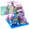 HOTUT Juego de construcción de árbol de Cerezo en Flor con LED, 2436 Piezas Micro Mini Bloques, Bloque de Construcción de Arquitectura de Estanque de Flor de Melocotón Niños y Adultos