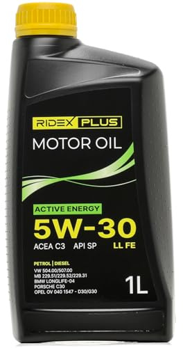 RIDEX PLUS Active Energy 5W-30 LL FE Motoröl, Vollsynthetiköl Motorenöl ACEA C3, 1L